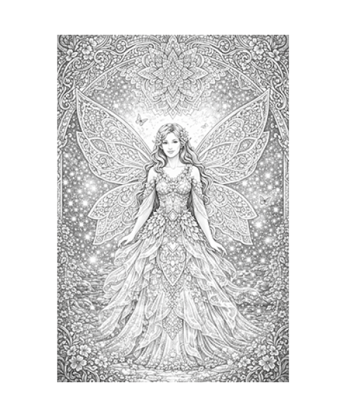 Ausmalbild Feen 056