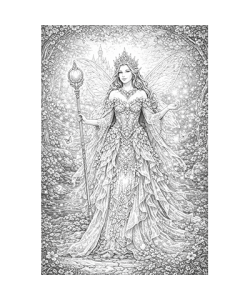 Ausmalbild Feen 057