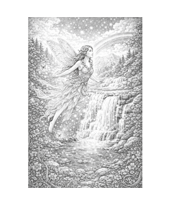 Ausmalbild Feen 058
