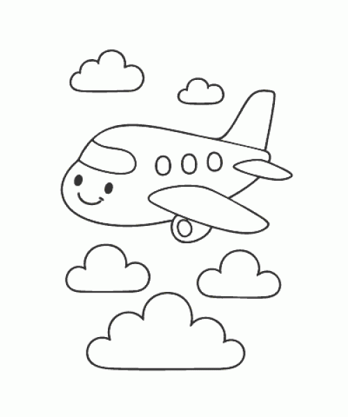 Ausmalbild-Flugzeug_003