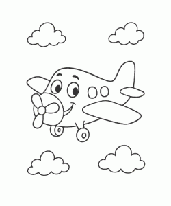 Ausmalbild-Flugzeug_004