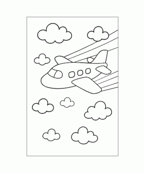 Ausmalbild-Flugzeug_007