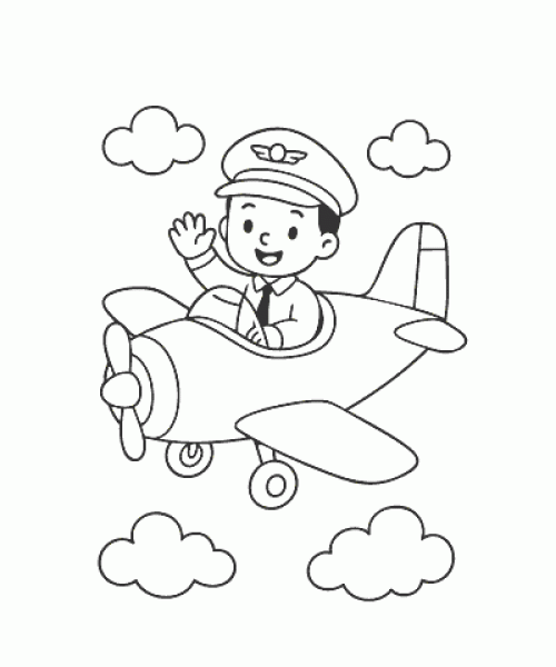 Ausmalbild-Flugzeug_008