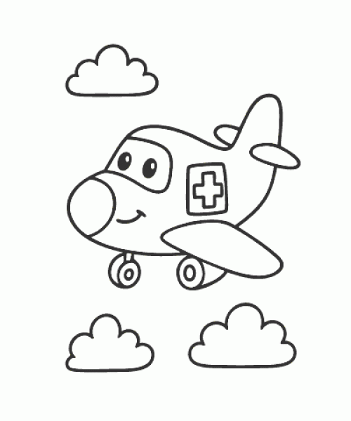 Ausmalbild-Flugzeug_009