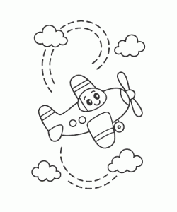 Ausmalbild-Flugzeug_011