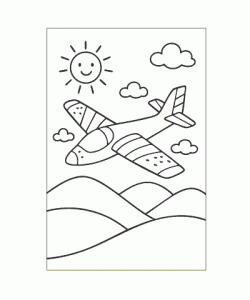 Ausmalbild-Flugzeug_015