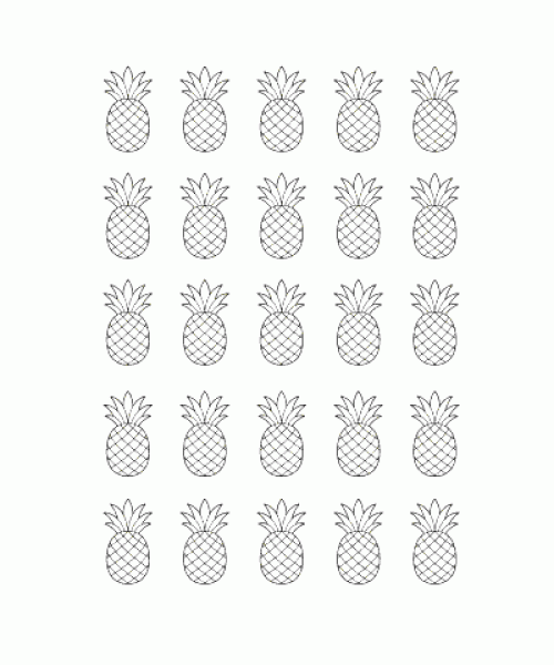 Ausmalbild-Fruechte_006_Ananas