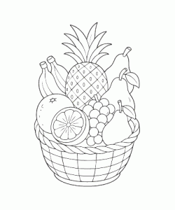 Ausmalbild-Fruechte_022_Fruchtkorb