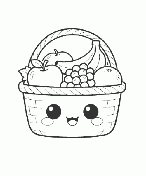 Ausmalbild Früchte 027