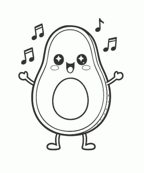 Ausmalbild Früchte 028