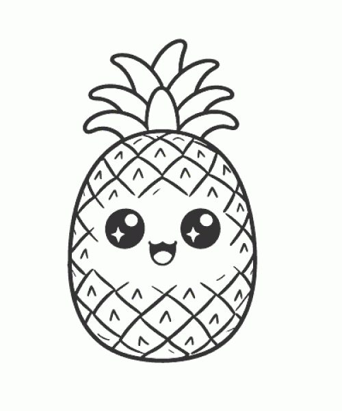 Ausmalbild Früchte 029