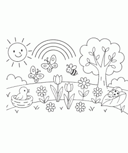 Ausmalbild-Fruehling_001