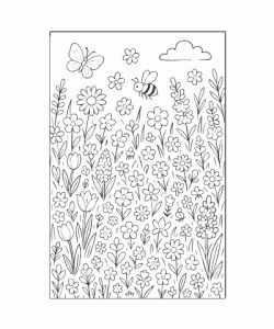 Ausmalbild Fruehling 024