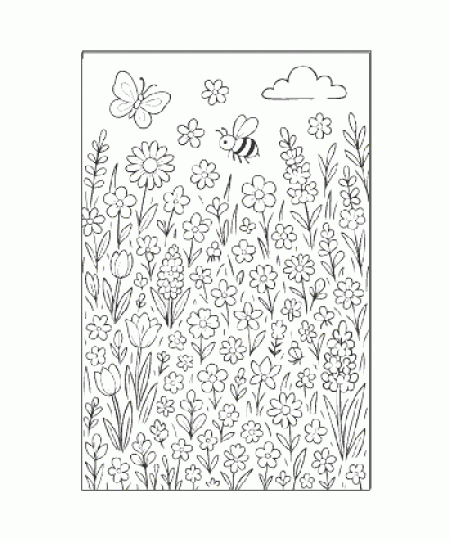 Ausmalbild Fruehling 024