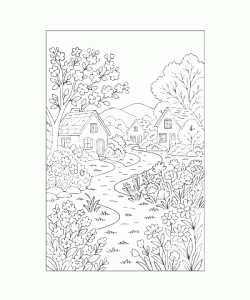 Ausmalbild Fruehling 026