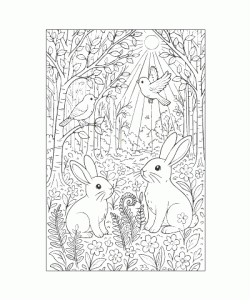 Ausmalbild Fruehling 027