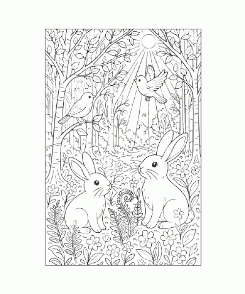 Ausmalbild Fruehling 027