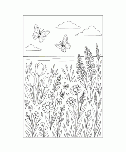 Ausmalbild Fruehling 028