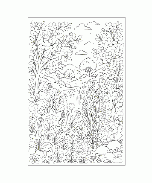 Ausmalbild Fruehling 030