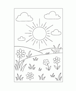 Ausmalbild Fruehling 032