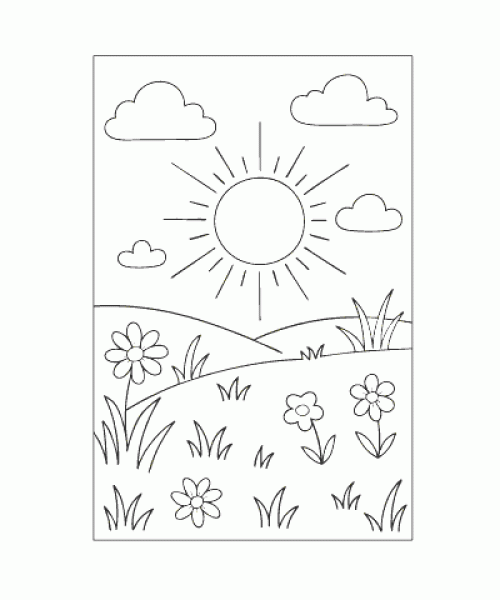 Ausmalbild Fruehling 032