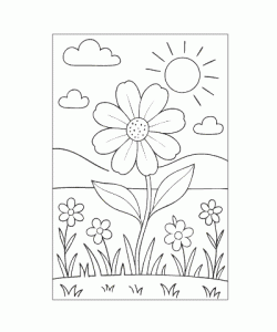 Ausmalbild Fruehling 037