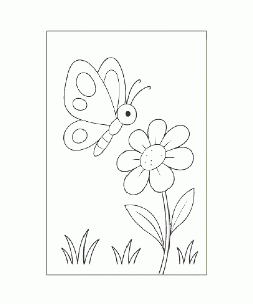 Ausmalbild Fruehling 038