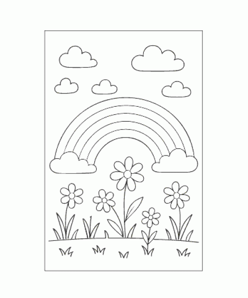 Ausmalbild Fruehling 039