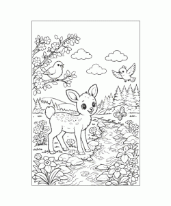 Ausmalbild Fruehling 042