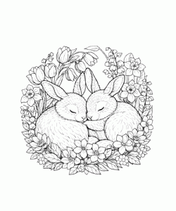 Ausmalbild Fruehling 049