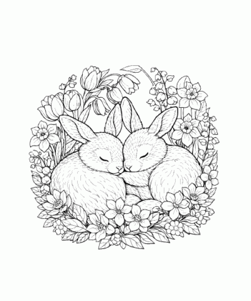 Ausmalbild Fruehling 049