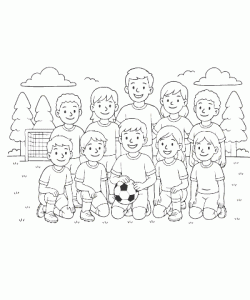 Ausmalbild-Fussball-007