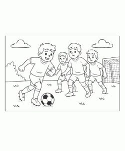 Ausmalbild-Fussball-010