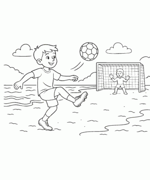 Ausmalbild-Fussball-018