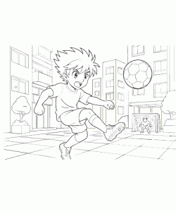 Ausmalbild-Fussball-022