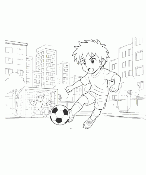 Ausmalbild-Fussball-026