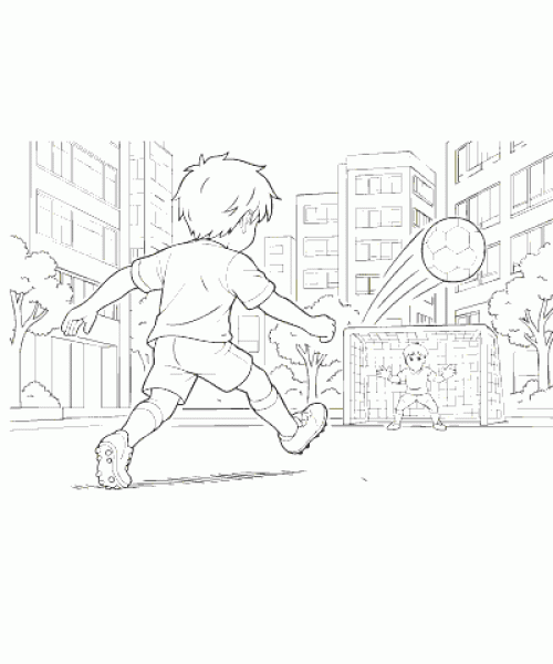 Ausmalbild-Fussball-027