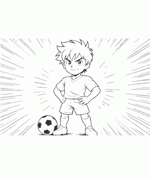 Ausmalbild-Fussball-032