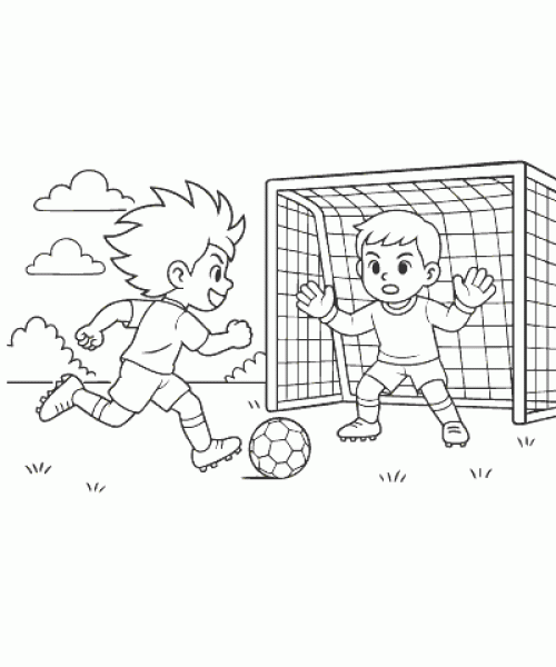 Ausmalbild-Fussball-034