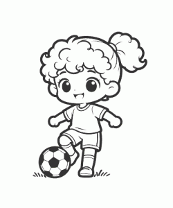 Ausmalbild Fussball 048