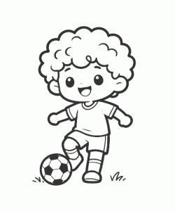 Ausmalbild Fussball 049
