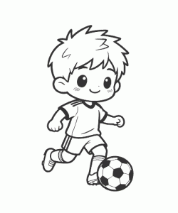 Ausmalbild Fussball 051