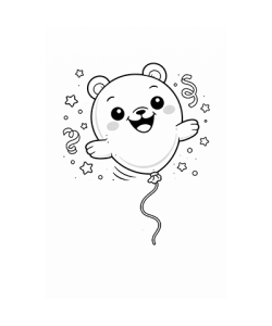Ausmalbild Partyballon