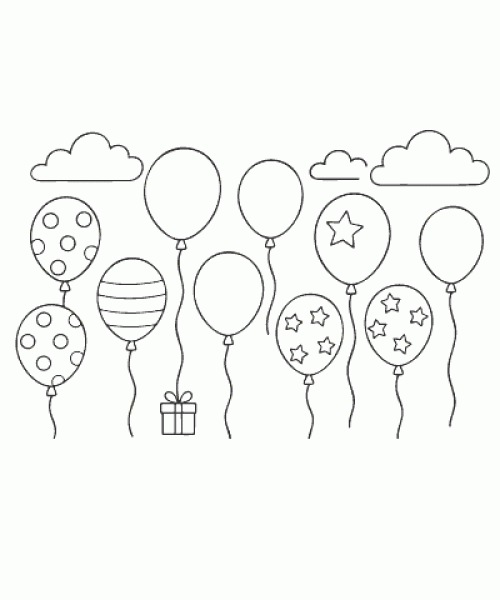 Ausmalbild Geburtstag 010
