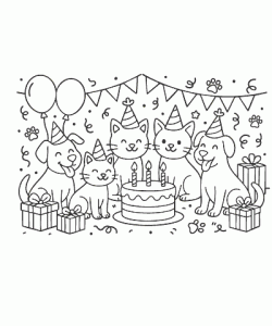 Ausmalbild Geburtstag 016