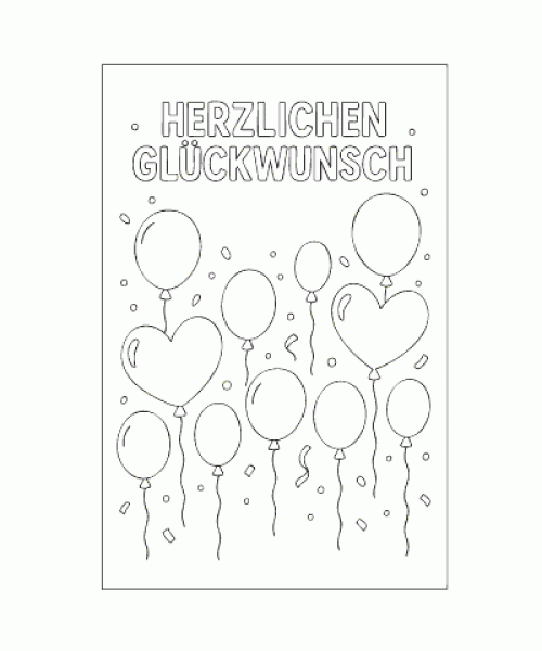 Ausmalbild Geburtstag 033