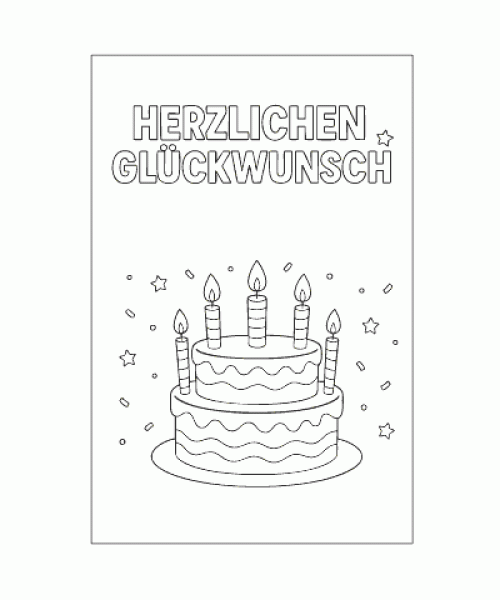 Ausmalbild Geburtstag 035