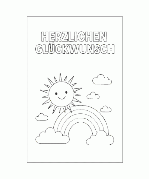 Ausmalbild Geburtstag 037