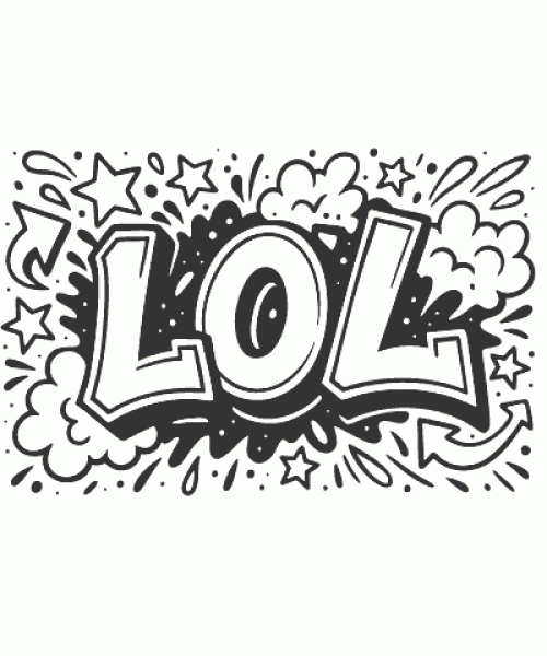 Ausmalbild Graffiti 003