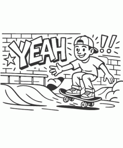 Ausmalbild Graffiti 008